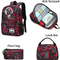 गैलेक्सी चमकदार सुरक्षा क्लासिक कार्टून कैनवास स्कूल बैकपैक कंधे लैपटॉप बैग